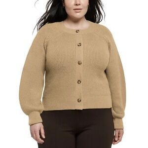 Banana Republic Women's Button Front Cardigan TAN (Tannin), SIZE XL NWT